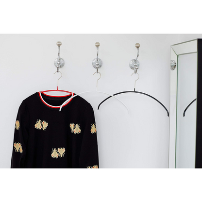 MAWA | Made in Germany | Metal Hanger Set | Top Hanger | Economic 40/P | Non-Slip Coating | 360° Rotatable Swivel Hook | Space Saver | 10 Pieces