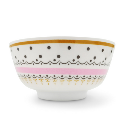SUPERWARE | Pure Melamine | Bowl Set - Diamond 4" | 6 Nos.| Stain Free, Glazed Finish