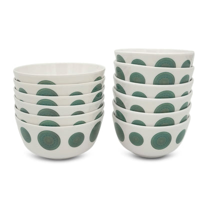 SUPERWARE | Pure Melamine | Dinner Set - AMELIA | Set Of 24 Pcs. | Stain Free, Glazed Finish