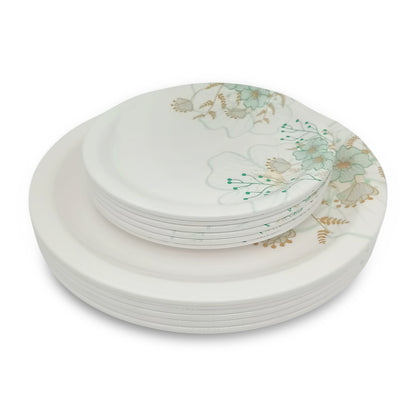 SUPERWARE | Pure Melamine | Dinner Set - HAVEN | Set Of 24 Pcs. | Stain Free, Glazed Finish
