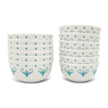 SUPERWARE | Pure Melamine | Dinner Set - IVAN | Set Of 24 Pcs. | Stain Free, Glazed Finish