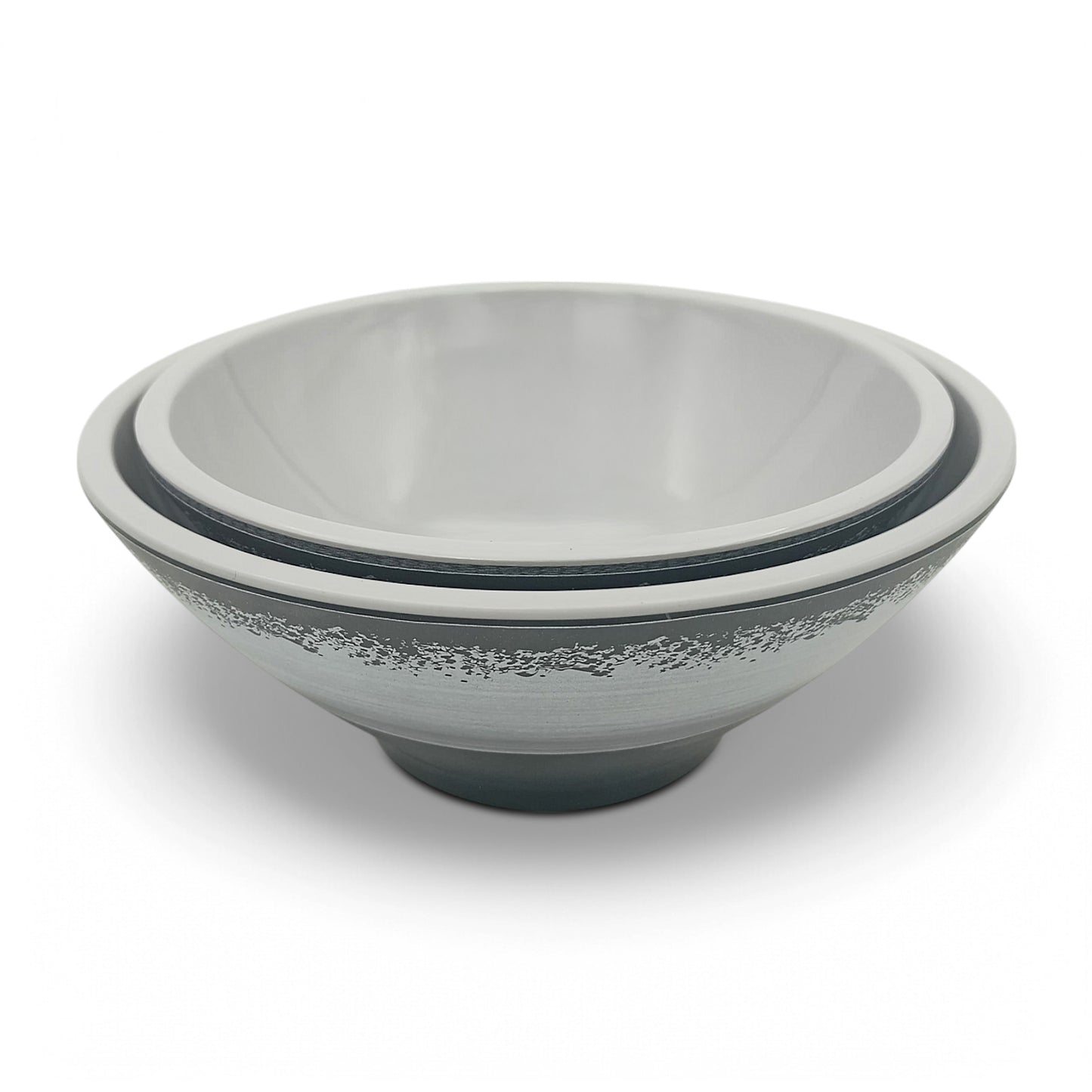 SUPERWARE | Pure Melamine | Dinner Set - Circular Black-Matt | Set Of 26 Pcs. | Stain Free, Glazed Finish