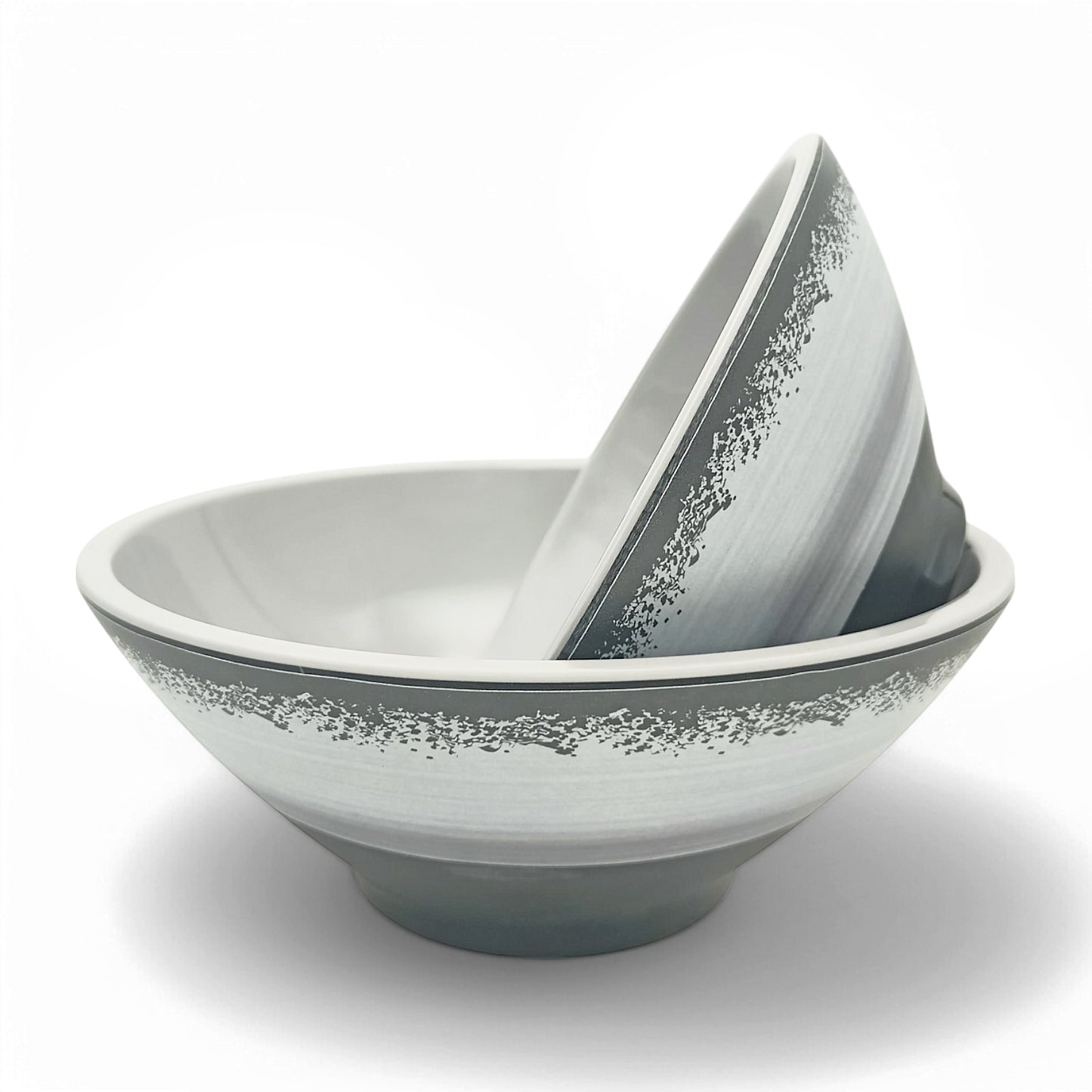 SUPERWARE | Pure Melamine | Dinner Set - Circular Black-Matt | Set Of 26 Pcs. | Stain Free, Glazed Finish