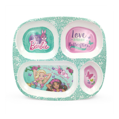 SUPERWARE | Pure Melamine | Kid Set - BARBIE BUTTERFLY | Set Of 5 Pcs.| Stain Free, Glazed Finish