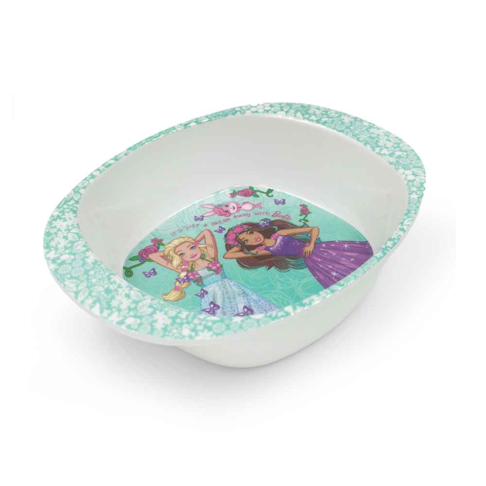 SUPERWARE | Pure Melamine | Kid Set - BARBIE BUTTERFLY | Set Of 5 Pcs.| Stain Free, Glazed Finish