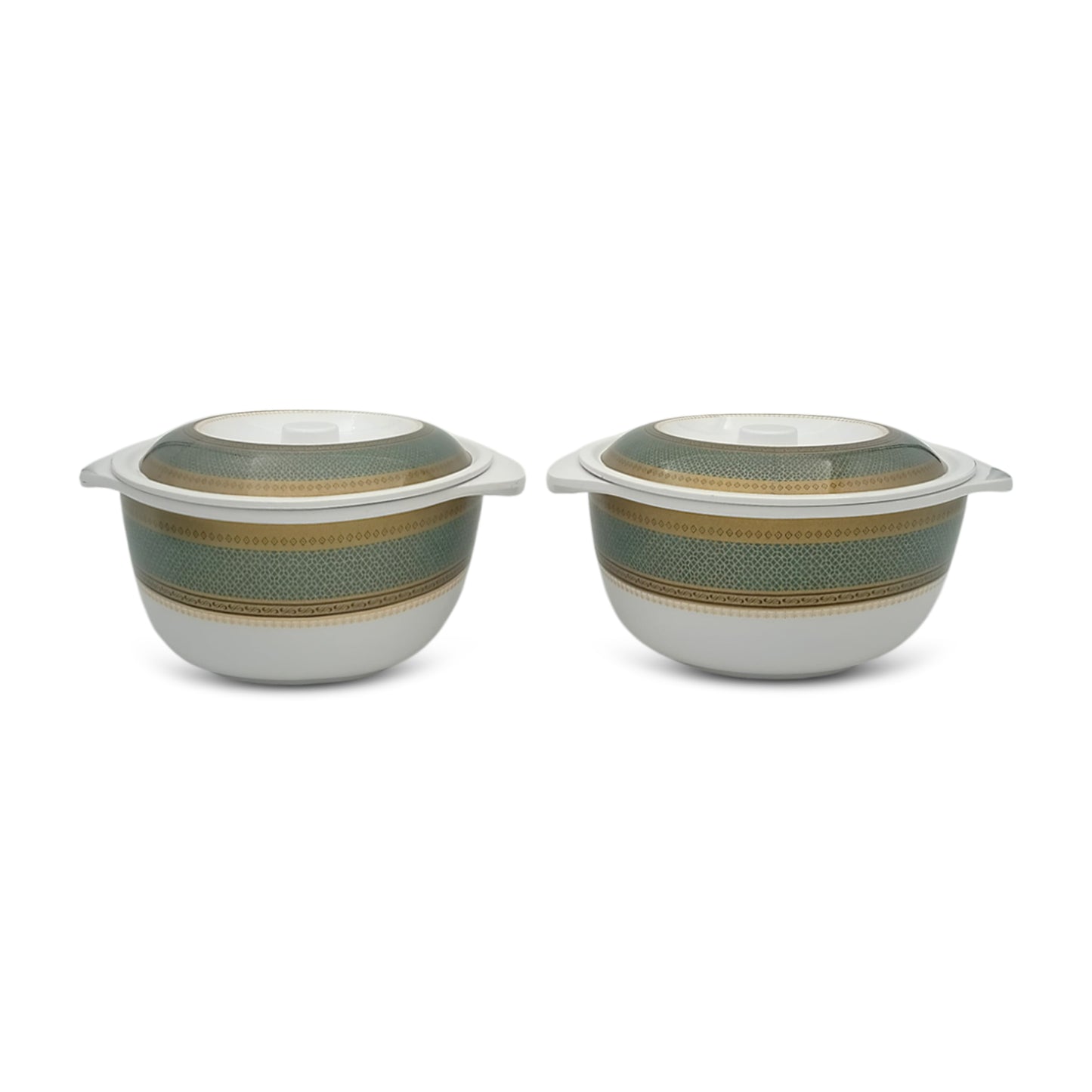 SUPERWARE, Pure Melamine | Dinner Set - Bridal-Green | Set Of 37 Pcs. | Stain Free, Glazed Finish