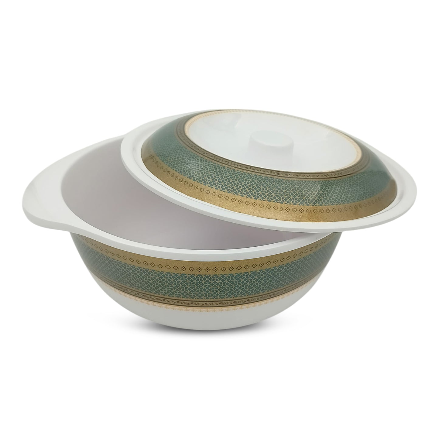 SUPERWARE, Pure Melamine | Dinner Set - Bridal-Green | Set Of 37 Pcs. | Stain Free, Glazed Finish