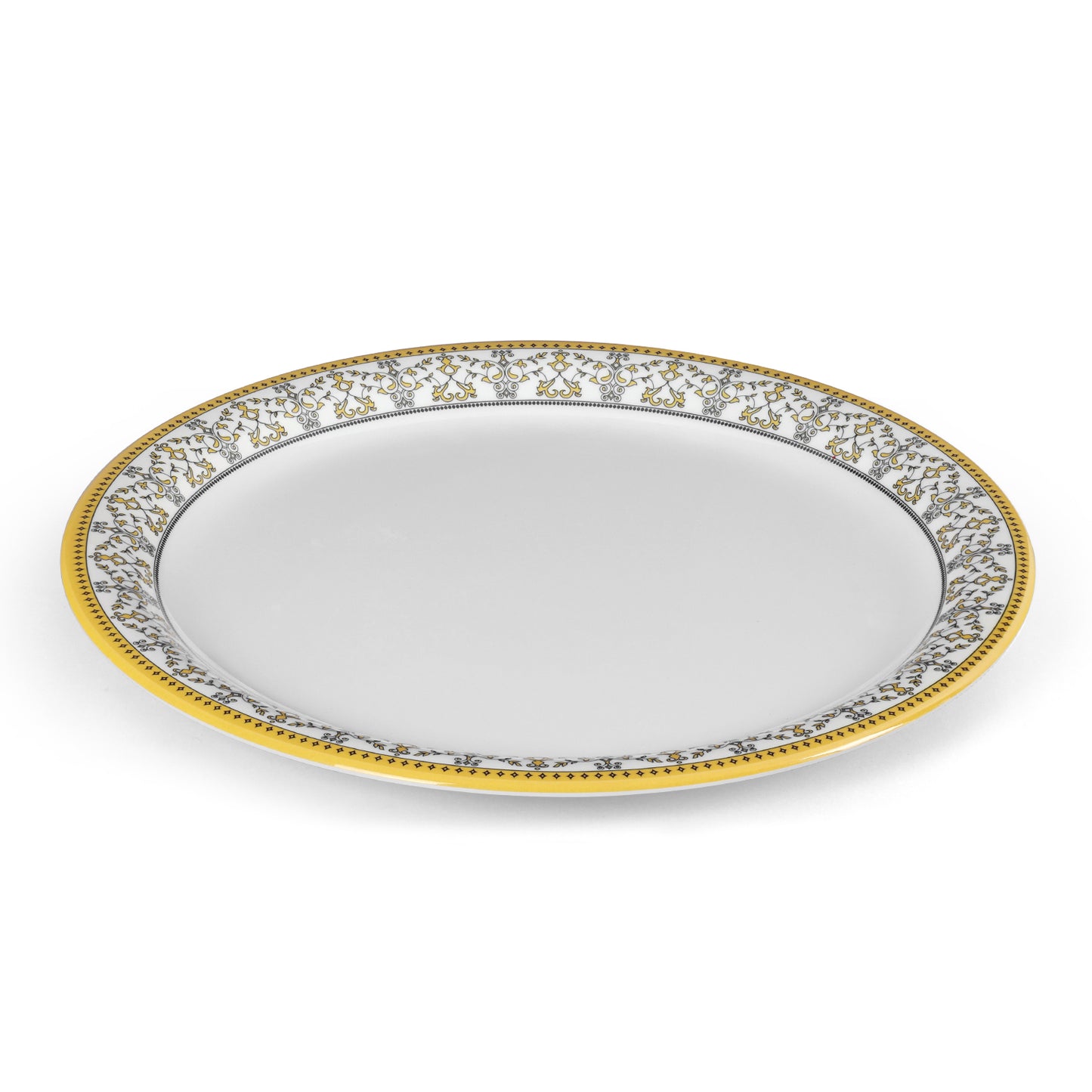 SUPERWARE | Pure Melamine | Buffet Plate Set – ForgetMeNot (12.5”) | 6 Nos. | Stain Free, Glazed Finish