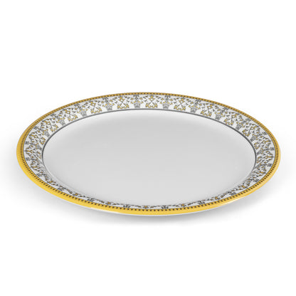 SUPERWARE | Pure Melamine | Buffet Plate Set – ForgetMeNot (12.5”) | 6 Nos. | Stain Free, Glazed Finish