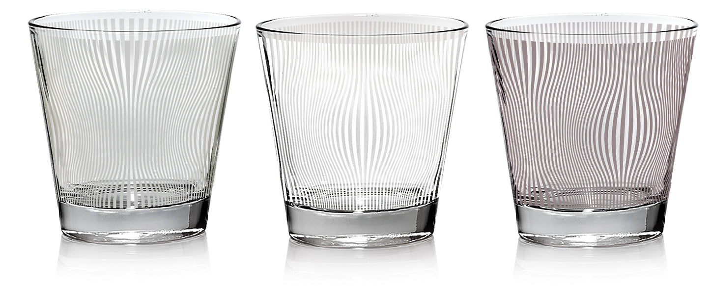 CERVE | Italy | Crystal Clear High Brilliance Lead Free Glass | Tumbler | NADIA | 3 Nos.