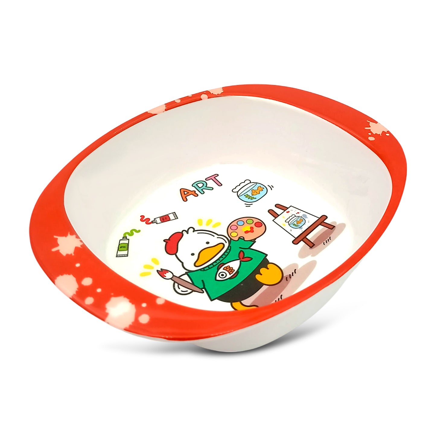 SUPERWARE | Pure Melamine | Kid Set - Duck | 3 Pcs. | Stain Free, Glazed Finish