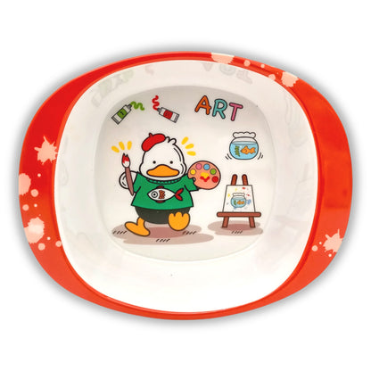 SUPERWARE | Pure Melamine | Kid Set - Duck | 3 Pcs. | Stain Free, Glazed Finish