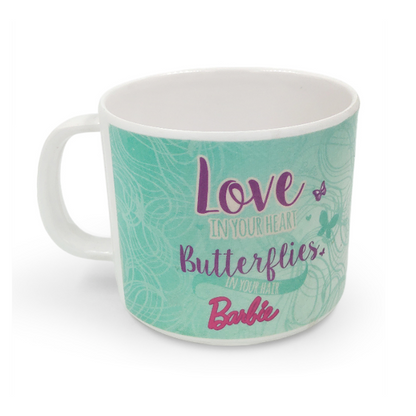 SUPERWARE | Pure Melamine | Kid Set - BARBIE BUTTERFLY | Set Of 5 Pcs.| Stain Free, Glazed Finish