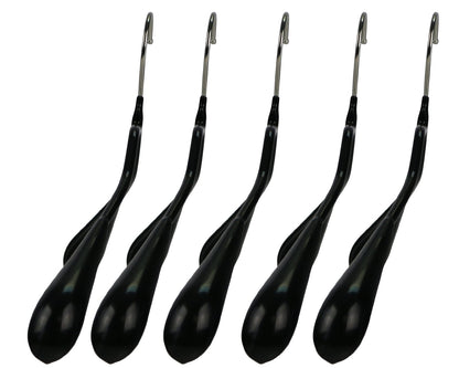 MAWA | Made in Germany | Metal Hanger Set | Jacket Hanger | Bodyform 42/L | Non-Slip Coating | 360° Rotatable Swivel Hook | Widened Shoulder Support | 5 Pieces