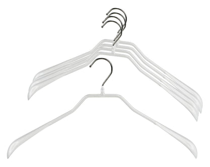 MAWA | Made in Germany | Metal Hanger Set | Jacket Hanger | Bodyform 42/L | Non-Slip Coating | 360° Rotatable Swivel Hook | Widened Shoulder Support | 5 Pieces