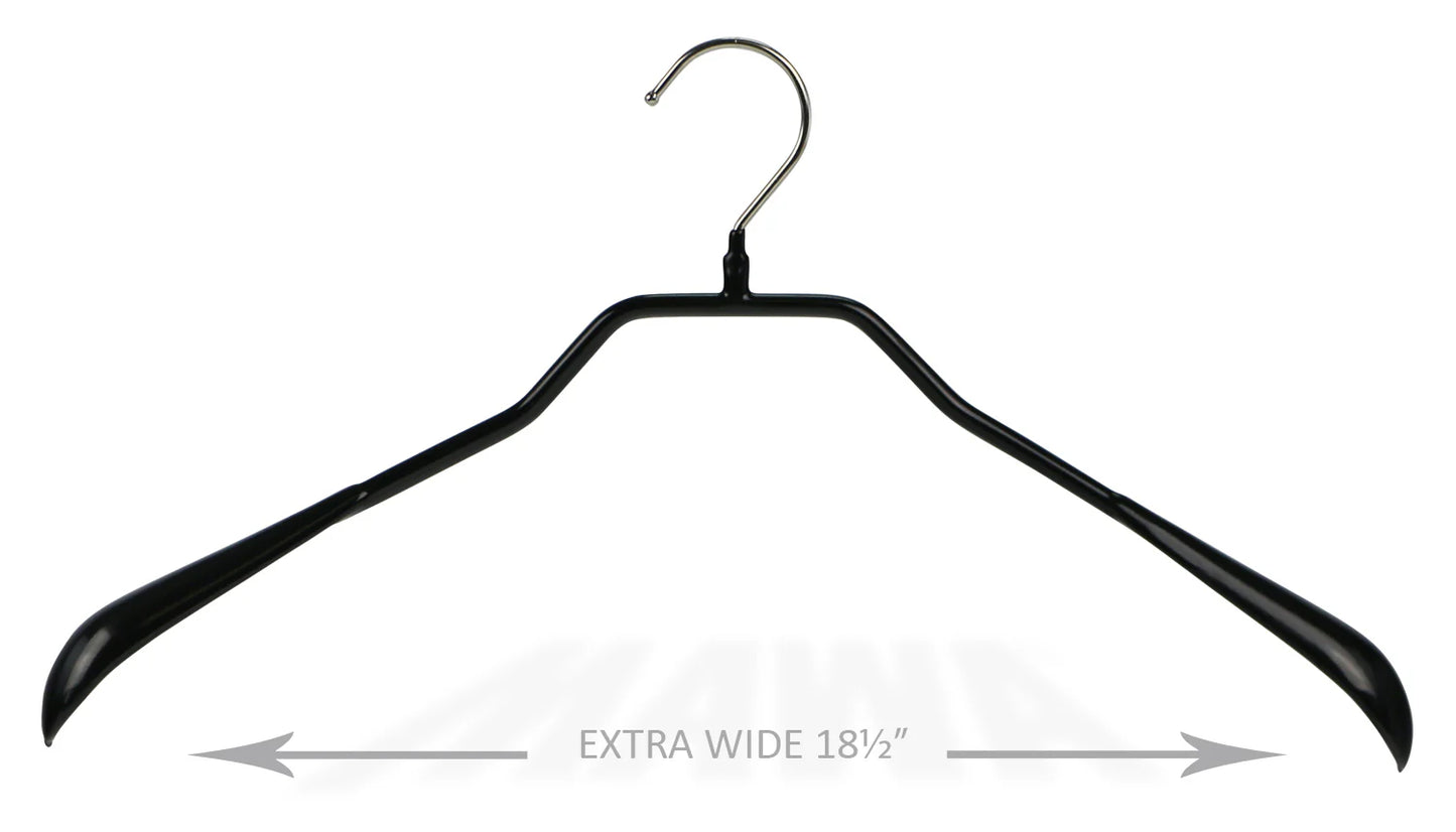 MAWA | Made in Germany | Metal Hanger Set | Jacket Hanger | Bodyform 42/L | Non-Slip Coating | 360° Rotatable Swivel Hook | Widened Shoulder Support | 5 Pieces