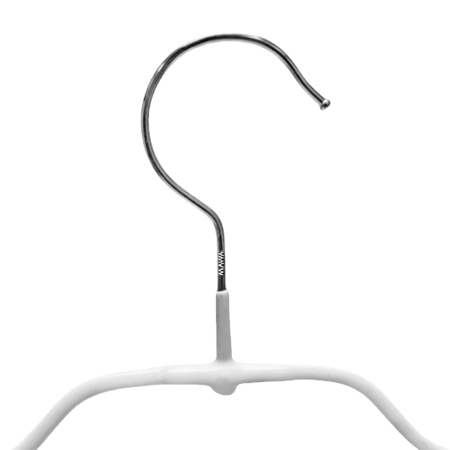 MAWA | Made in Germany | Metal Hanger Set | Shirt Hanger | Silhouette 42/FT | Collar Shape | Non-Slip Coating | 360° Rotatable Swivel Hook | Space Saver | 20 Pieces
