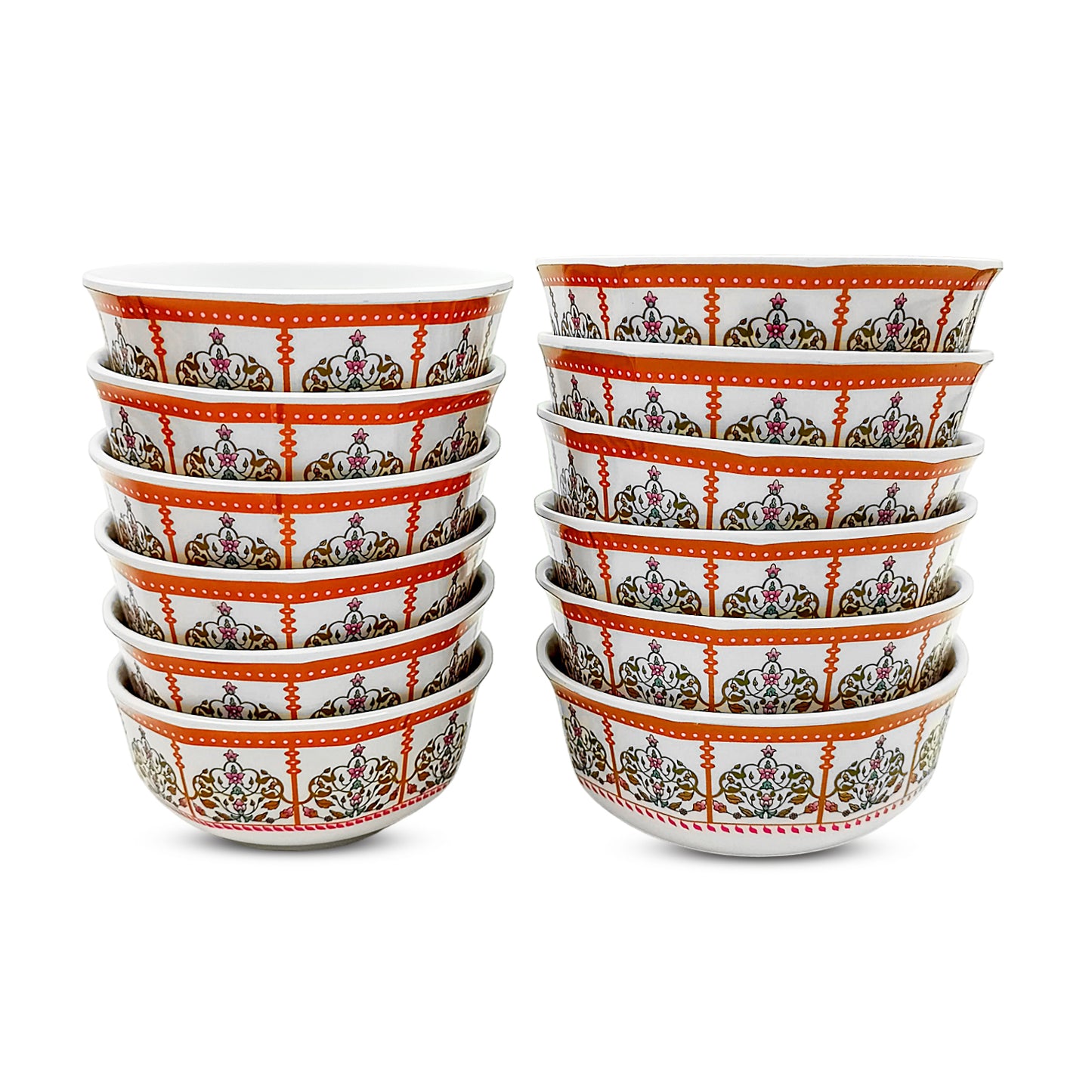SUPERWARE | Pure Melamine | Dinner Set - Gardenia Aura | Set Of 38 Pcs. | Stain Free, Glazed Finish