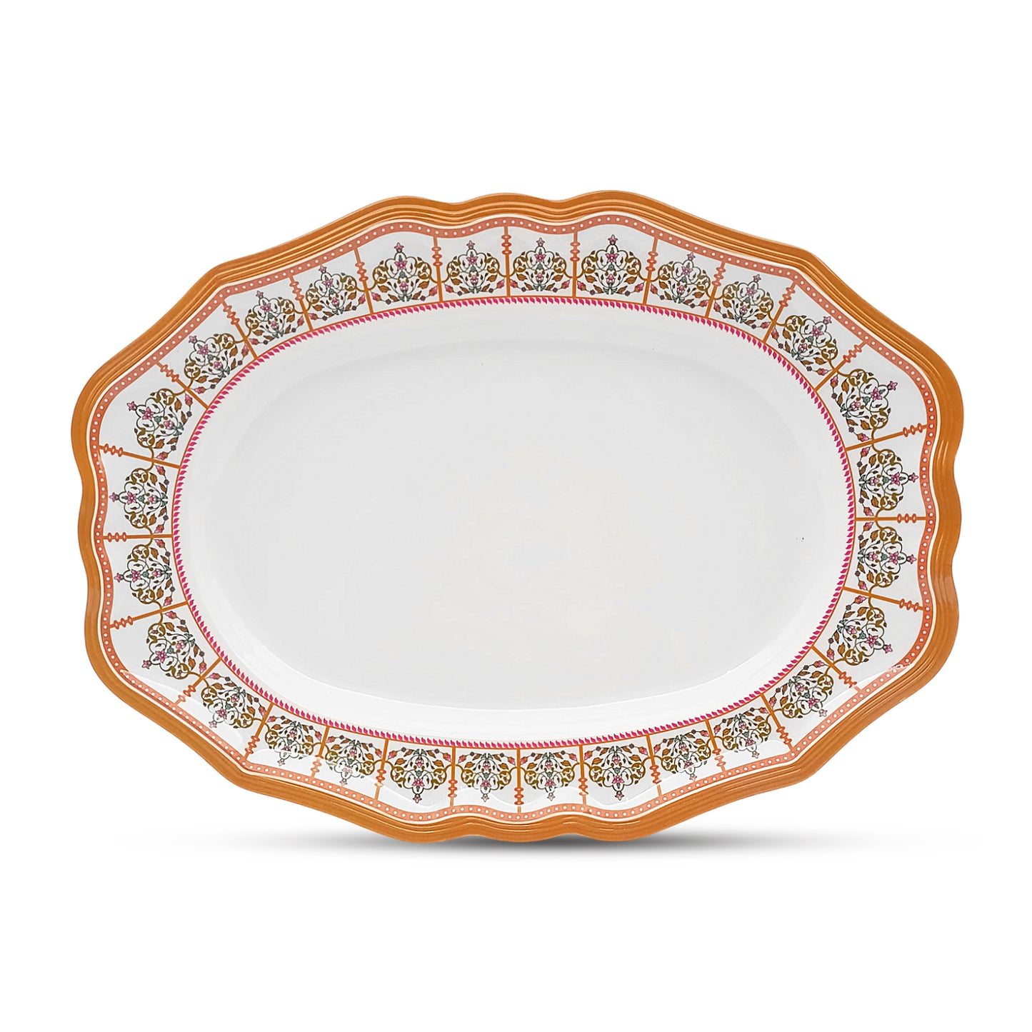 SUPERWARE | Pure Melamine | Dinner Set - Gardenia Aura | Set Of 38 Pcs. | Stain Free, Glazed Finish