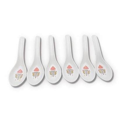 SUPERWARE | Pure Melamine | Dinner Set - Gardenia Aura | Set Of 38 Pcs. | Stain Free, Glazed Finish
