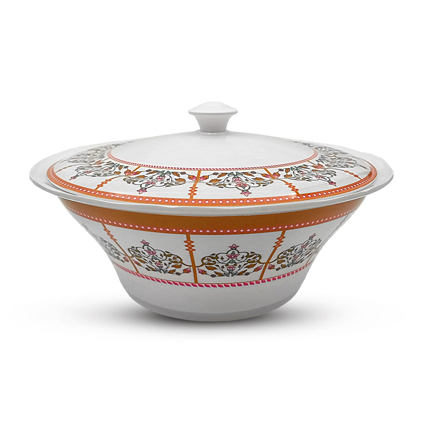 SUPERWARE | Pure Melamine | Dinner Set - Gardenia Aura | Set Of 38 Pcs. | Stain Free, Glazed Finish