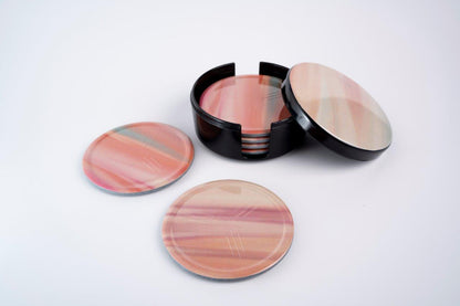SUPERWARE | Pure Melamine | Coasters - Cloth | Set Of 8 Pcs | Stain Free, Glazed Finish