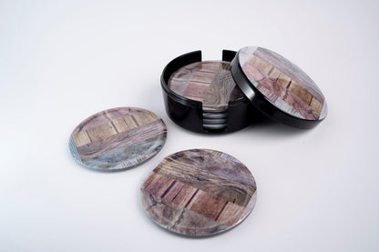 SUPERWARE | Pure Melamine | Coasters - Mosaic | Set Of 8 Pcs | Stain Free, Glazed Finish