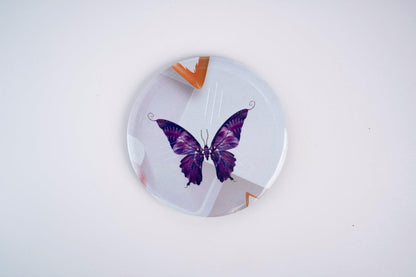 SUPERWARE | Pure Melamine | Coasters - C-Butterfly | Set Of 8 Pcs | Stain Free, Glazed Finish