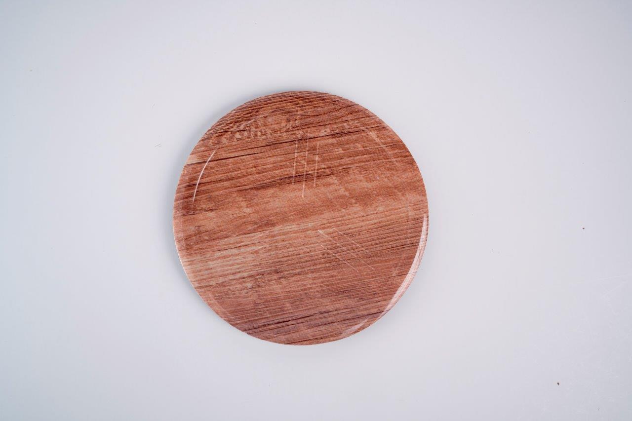 SUPERWARE | Pure Melamine | Coasters - Dark Oak [Light]| Set Of 8 Pcs | Stain Free, Glazed Finish