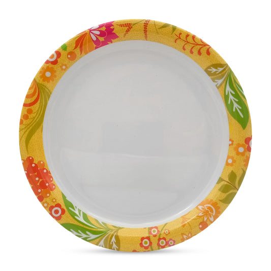 SUPERWARE | Pure Melamine | Buffet Plate Set – Batik (12.5”) | 6 Nos. | Stain Free, Glazed Finish