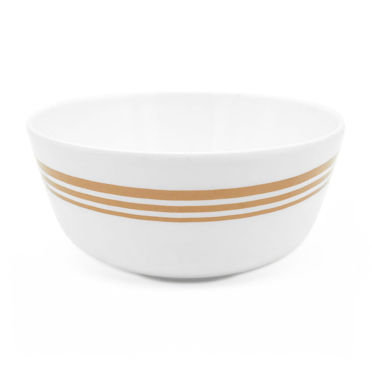 SUPERWARE | Pure Melamine | Bowl Set - Golden Lines 4" | 6 Nos. | Stain Free, Glazed Finish
