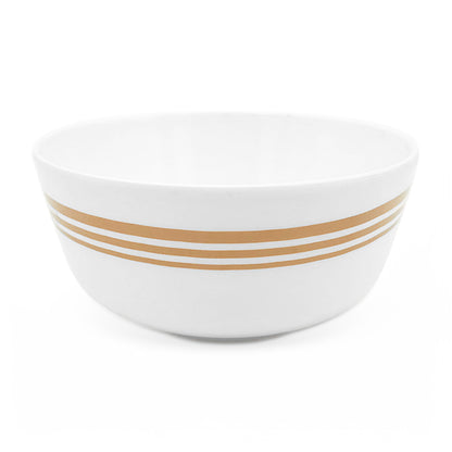 SUPERWARE | Pure Melamine | Bowl Set - Golden Lines 4" | 6 Nos. | Stain Free, Glazed Finish