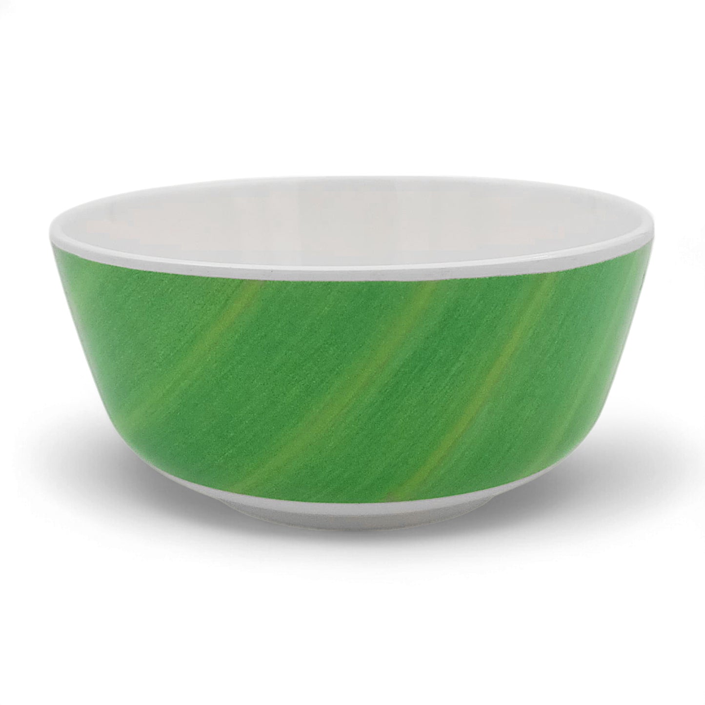 SUPERWARE | Pure Melamine | Soup Bowl Set - Banana Leaf White Base (4.5") | 6 Nos.| Stain Free, Glazed Finish