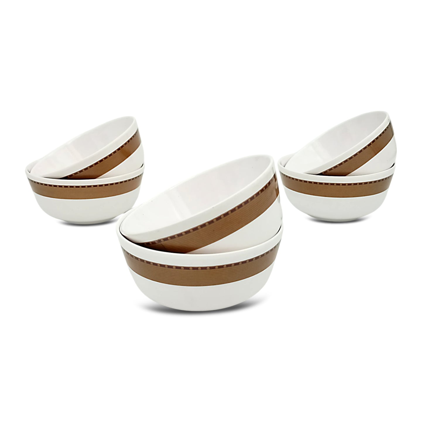 SUPERWARE | Pure Melamine | Bowl Set - Classic 2A A 4" | 6 Nos. | Stain Free, Glazed Finish