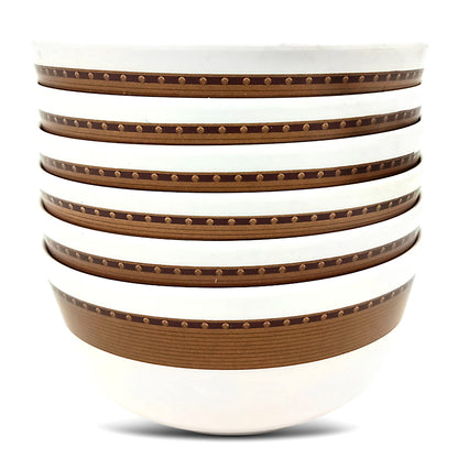 SUPERWARE | Pure Melamine | Bowl Set - Classic 2A A 4" | 6 Nos. | Stain Free, Glazed Finish