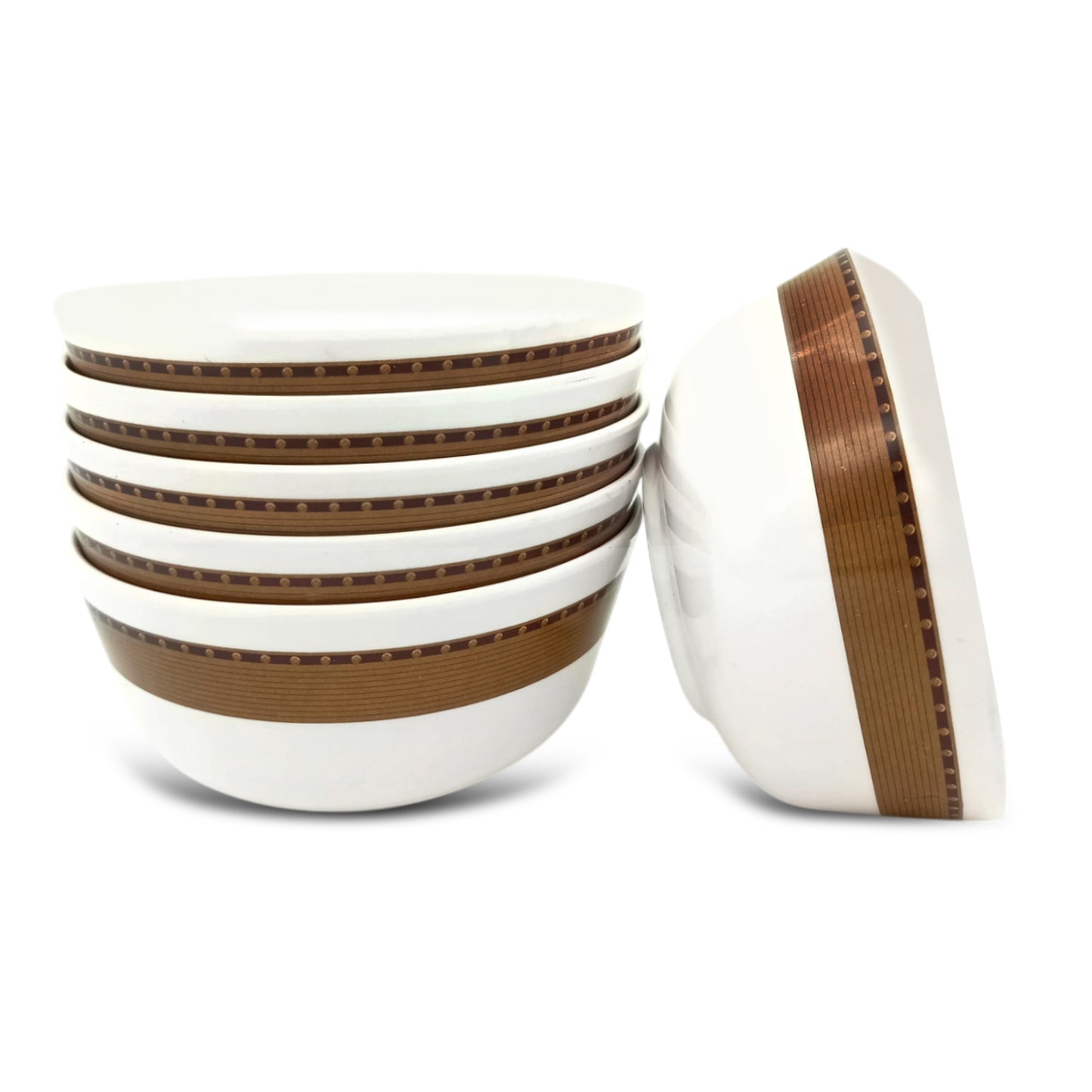 SUPERWARE | Pure Melamine | Bowl Set - Classic 2A A 4" | 6 Nos. | Stain Free, Glazed Finish