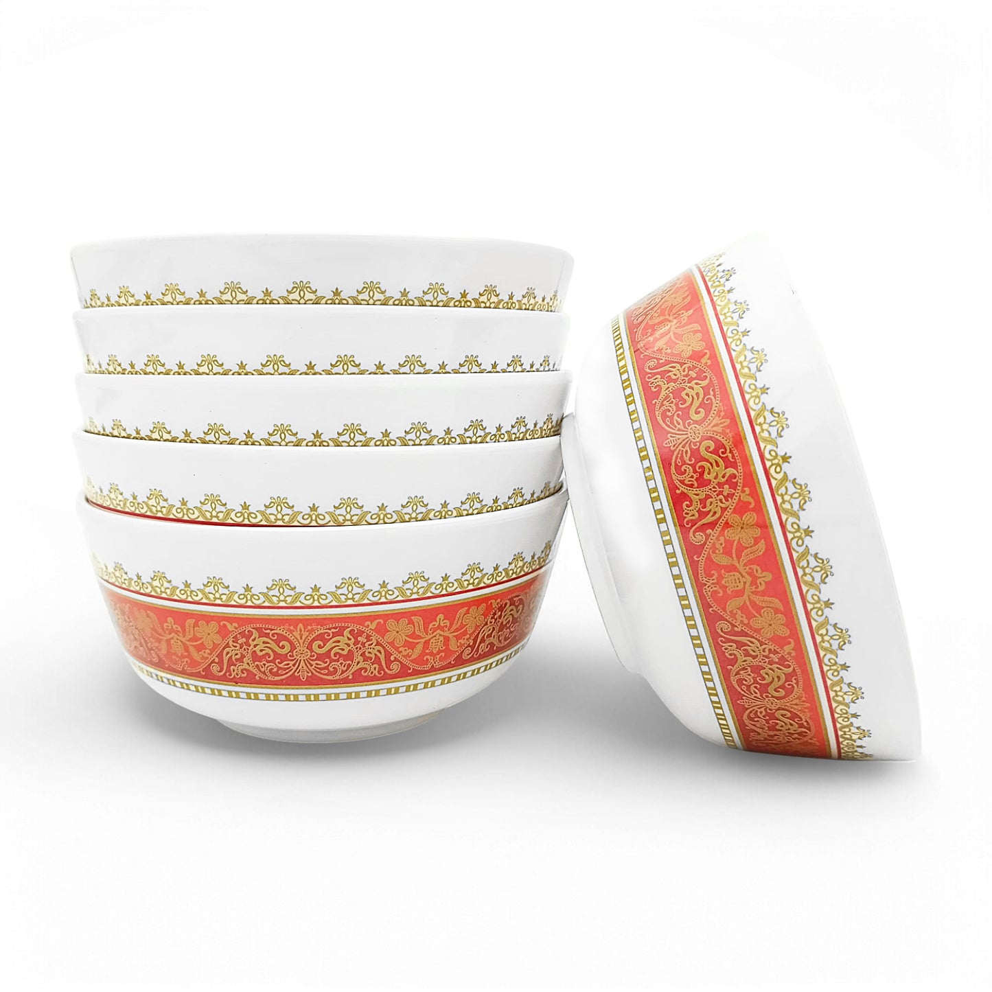 SUPERWARE | Pure Melamine | Soup Bowl Set - Ethenic (4.5") | 6 Nos. | Stain Free, Glazed Finish