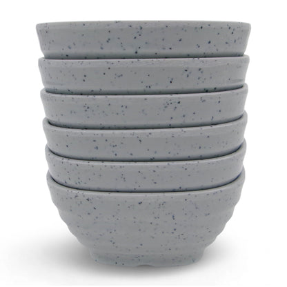 SUPERWARE | Pure Melamine | Square Soup Bowl Set - Jasper (4.25") | 6 Nos. | Stain Free, Glazed Finish