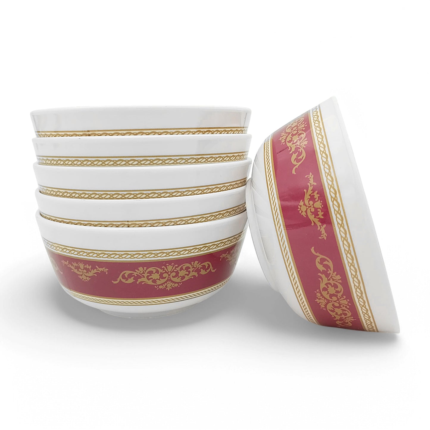 SUPERWARE | Pure Melamine | Katori Set - Oriental Gold OS (3.5") | 6 Nos.| Stain Free, Glazed Finish