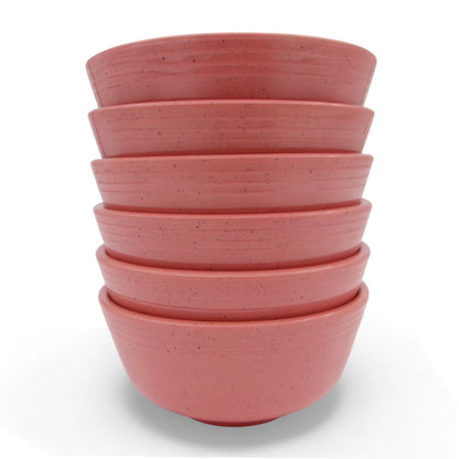 SUPERWARE | Pure Melamine | Classic Plus Katori Set - Pink Sand (3.5") | 6 Nos. | Stain Free, Glazed Finish