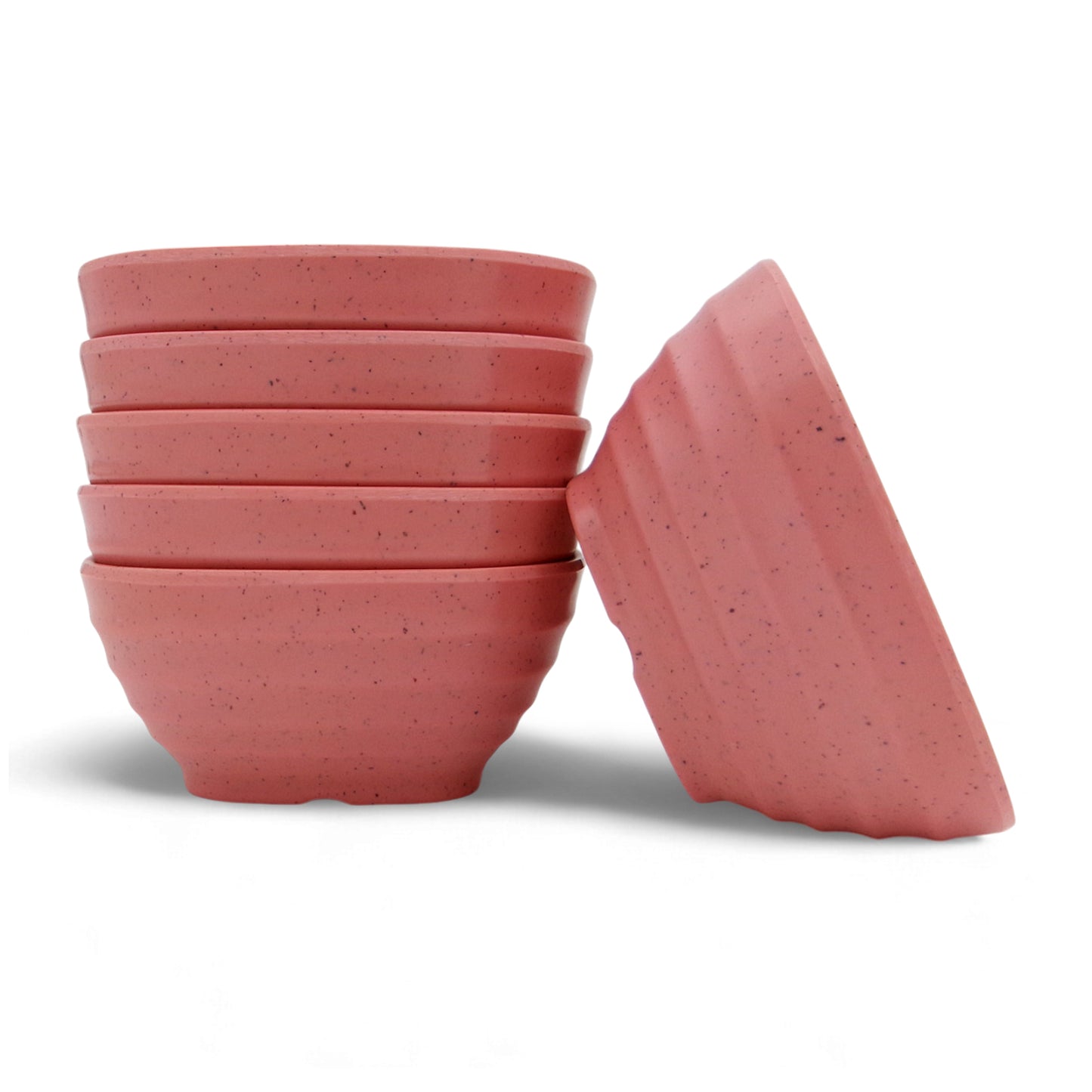 SUPERWARE | Pure Melamine | Square Soup Bowl Set - Pink Sand (4.25") | 6 Nos. | Stain Free, Glazed Finish