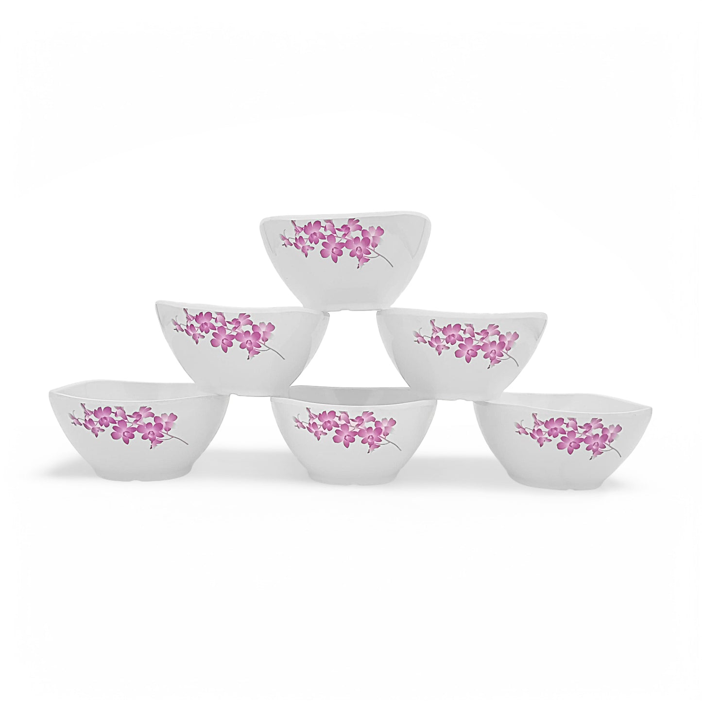SUPERWARE | Pure Melamine | Soup Bowl Set - Purple Lilac (4.5") | 6 Nos. | Stain Free, Glazed Finish
