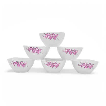 SUPERWARE | Pure Melamine | Soup Bowl Set - Purple Lilac (4.5") | 6 Nos. | Stain Free, Glazed Finish