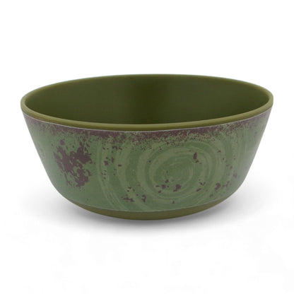 SUPERWARE | Pure Melamine | Bowl Set - Rustic Q Olive Green-Matte 4" | 6 Nos. | Stain Free, Glazed Finish