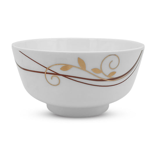 SUPERWARE | Pure Melamine | Bowl Set - Spiral Fluer 4" | 6 Nos. | Stain Free, Glazed Finish