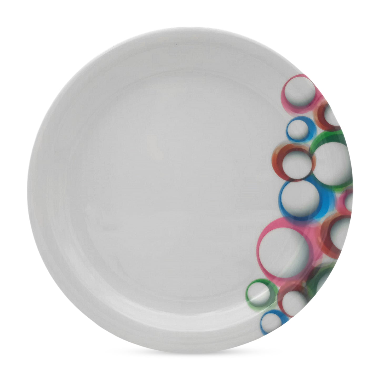 SUPERWARE | Pure Melamine | Small Plate Set - Bubble Fringe (7.5") | 6 Nos. | Stain Free, Glazed Finish