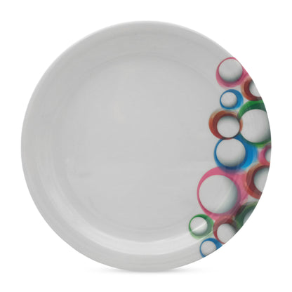 SUPERWARE | Pure Melamine | Small Plate Set - Bubble Fringe (7.5") | 6 Nos. | Stain Free, Glazed Finish