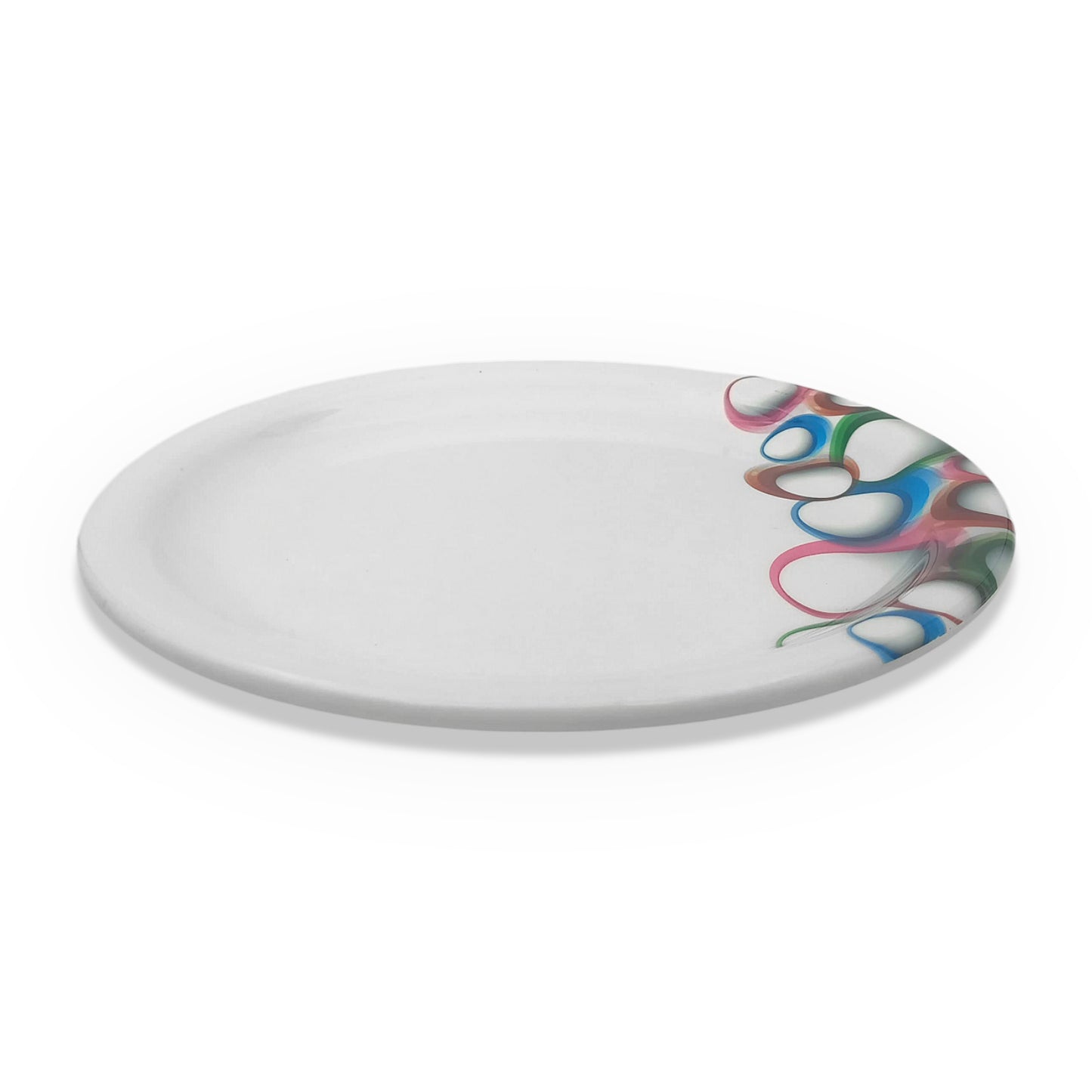 SUPERWARE | Pure Melamine | Small Plate Set - Bubble Fringe (7.5") | 6 Nos. | Stain Free, Glazed Finish