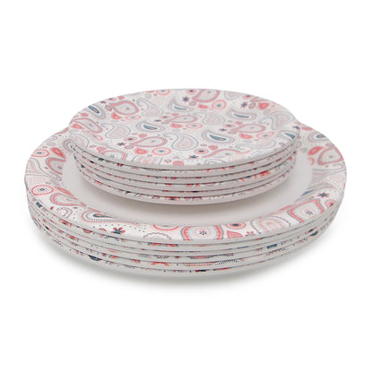 SUPERWARE, Pure Melamine | Dinner Set - Candella | Set Of 24 Pcs. | Stain Free, Glazed Finish