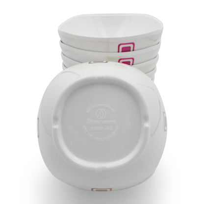 SUPERWARE | Pure Melamine | Katori Set - Candy Blocks (3.75") | 6 Nos.| Stain Free, Glazed Finish
